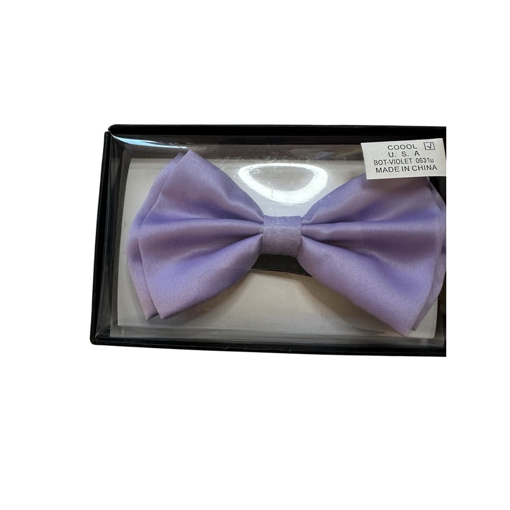 Mens Bow Tie Violet Adjustable Tuxedo Bowtie Wedding Necktie